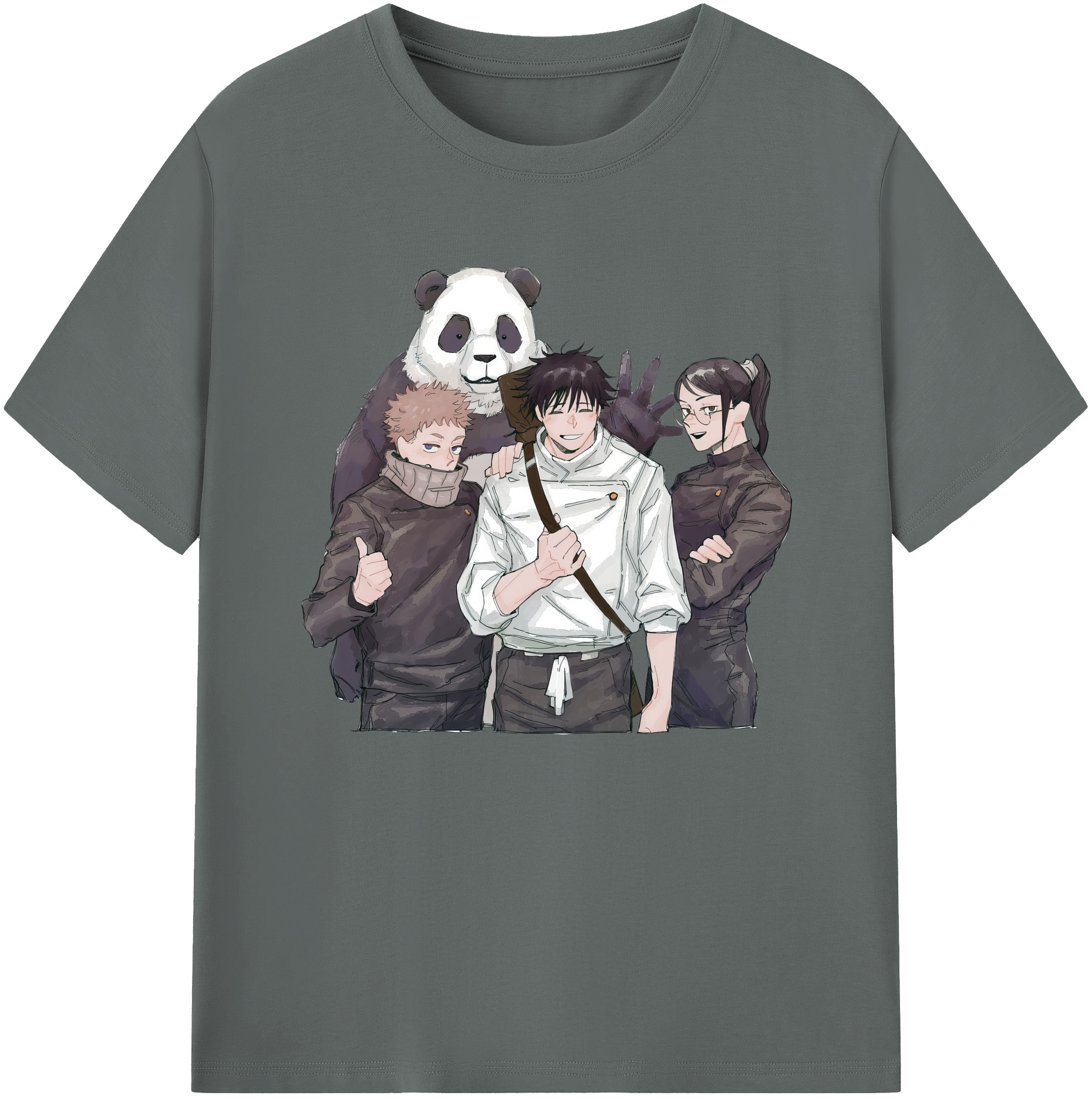 （画像用） 呪術廻戦 Jujutsu Kaisen 綿100％ メンズ半袖Tシャツ｜肌触りやわらか＆通気性
